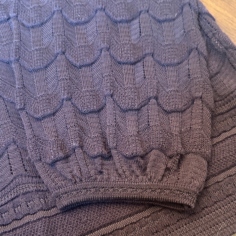 Missoni Brown Signature Knit Sweater – Italian Luxury Zigzag Pattern, Size - Picture 13 of 13